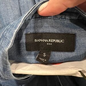 Banana Republic Chambray Dress Size SMALL LIKE NEW